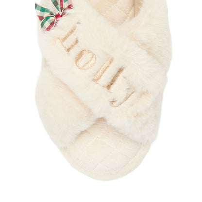 Women's Holiday Fur Slide | Dearfoams