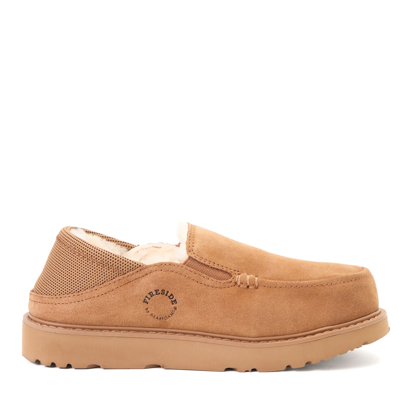 Women's Fireside by Dearfoams Suede Sport Knit Loafer - Water Resistant | Dearfoams
