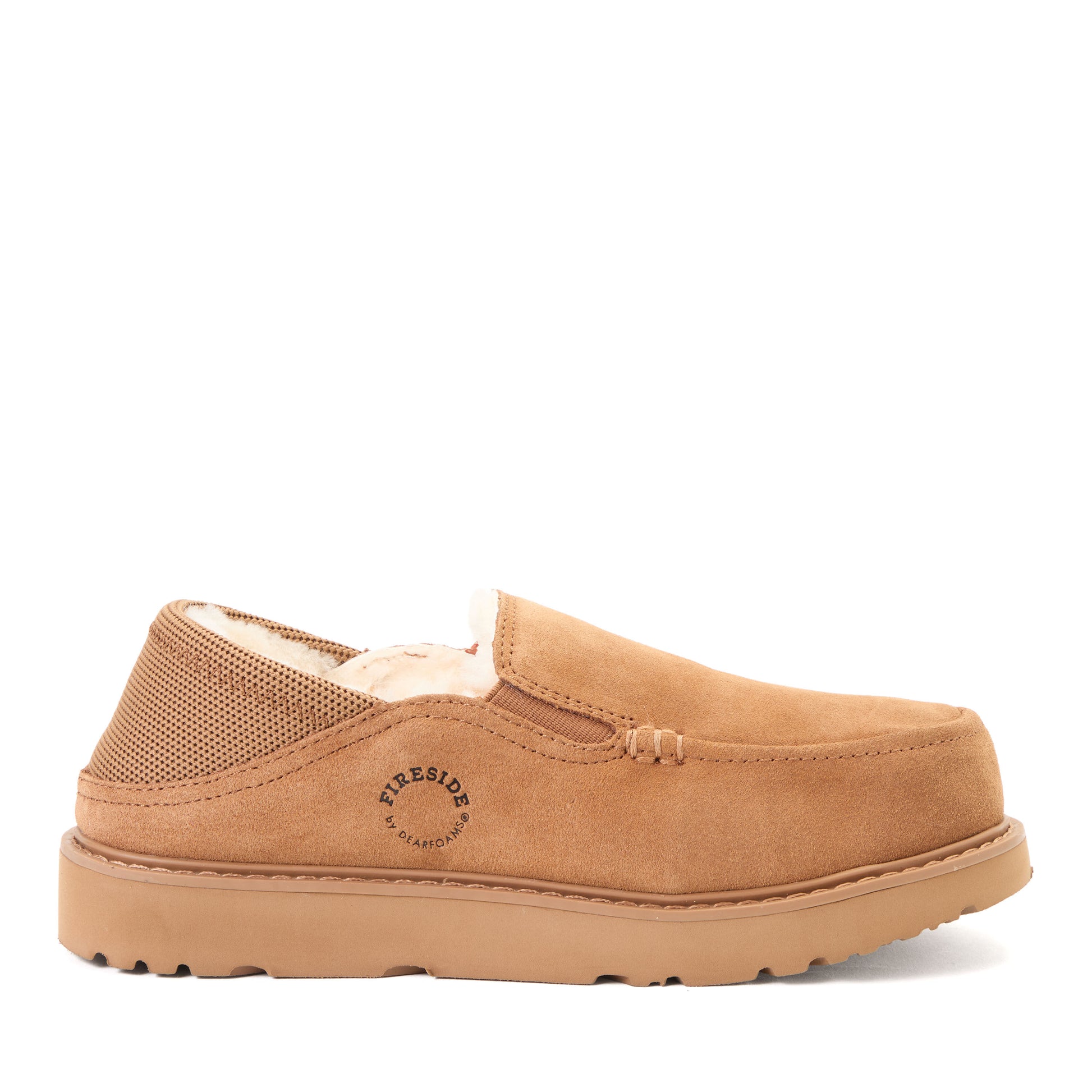 Women's Fireside by Dearfoams Suede Sport Knit Loafer - Water Resistant | Dearfoams