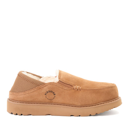 Women's Fireside by Dearfoams Suede Sport Knit Loafer - Water Resistant | Dearfoams