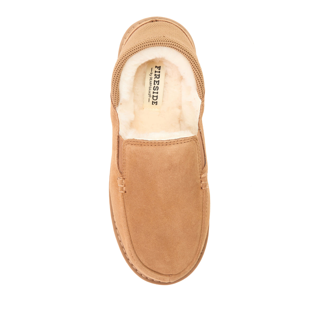 Women's Fireside by Dearfoams Suede Sport Knit Loafer - Water Resistant | Dearfoams