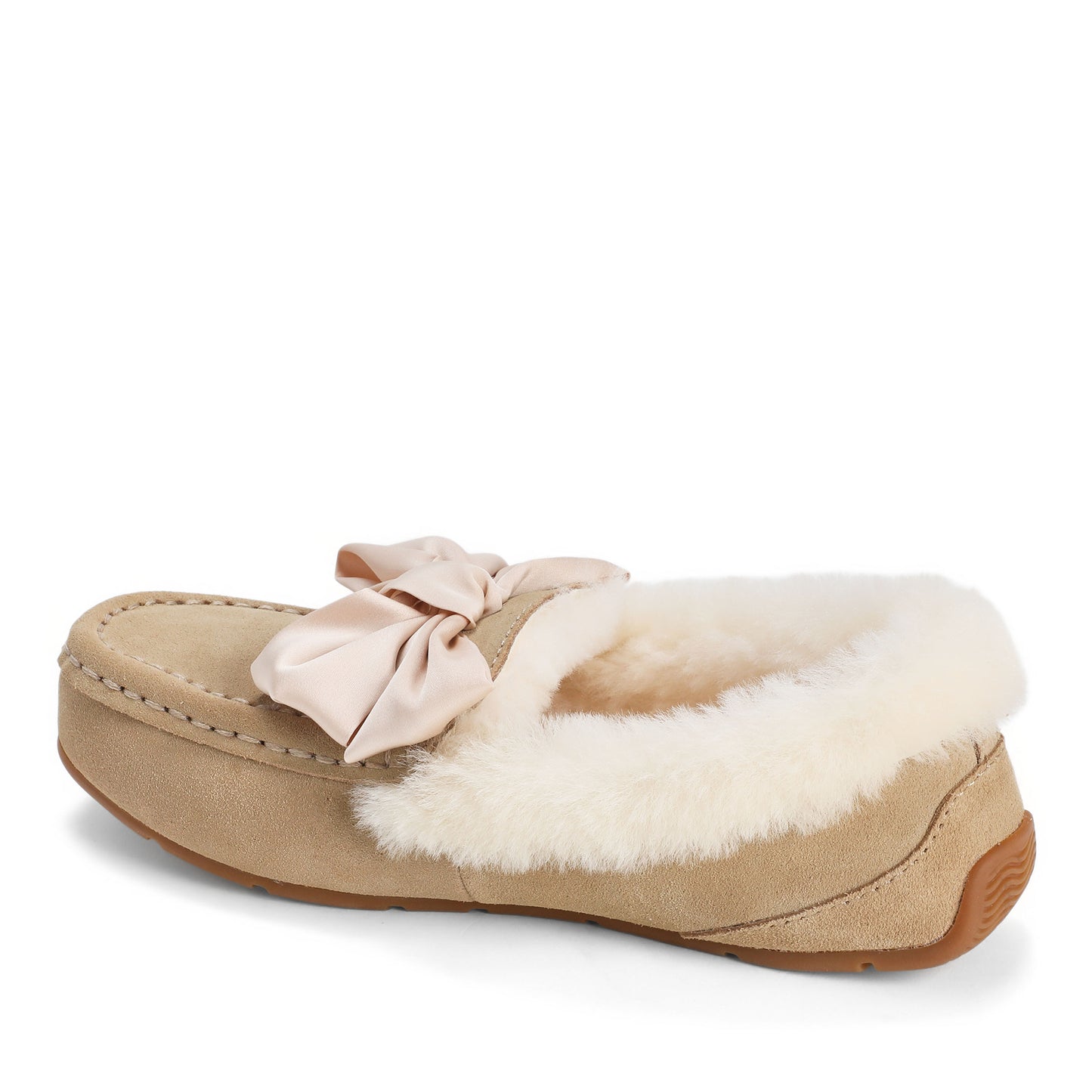 Women's Mel Dream Bow Genuine Shearling Moccasin | Dearfoams