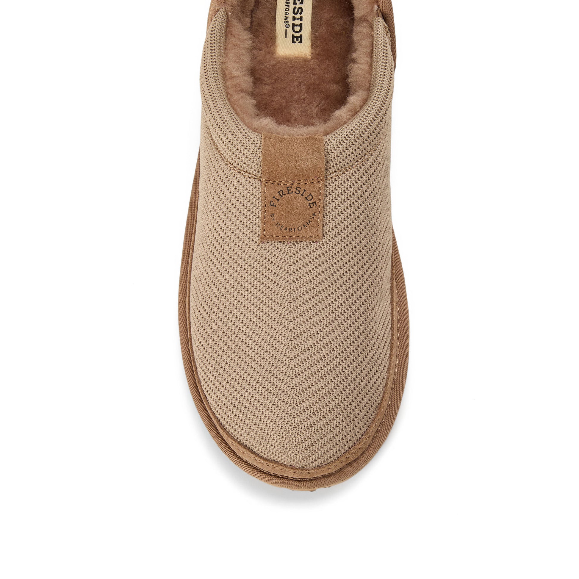 Women's Fireside by Dearfoams Sport Knit And Suede Slip On Shoetie - Water Repellent | Dearfoams