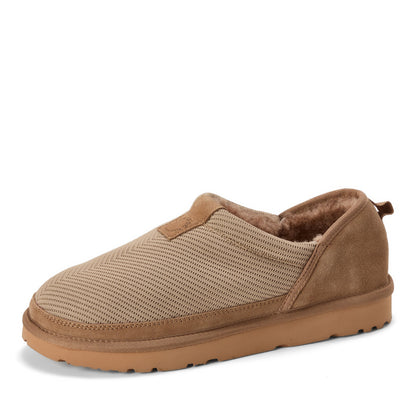 Women's Fireside by Dearfoams Sport Knit And Suede Slip On Shoetie - Water Repellent | Dearfoams