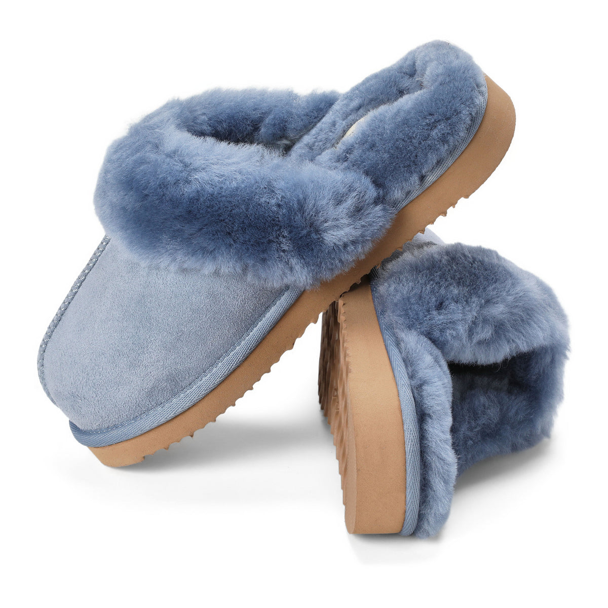 Women's Fireside by Dearfoams Sydney Genuine Shearling Scuff Slipper | Dearfoams