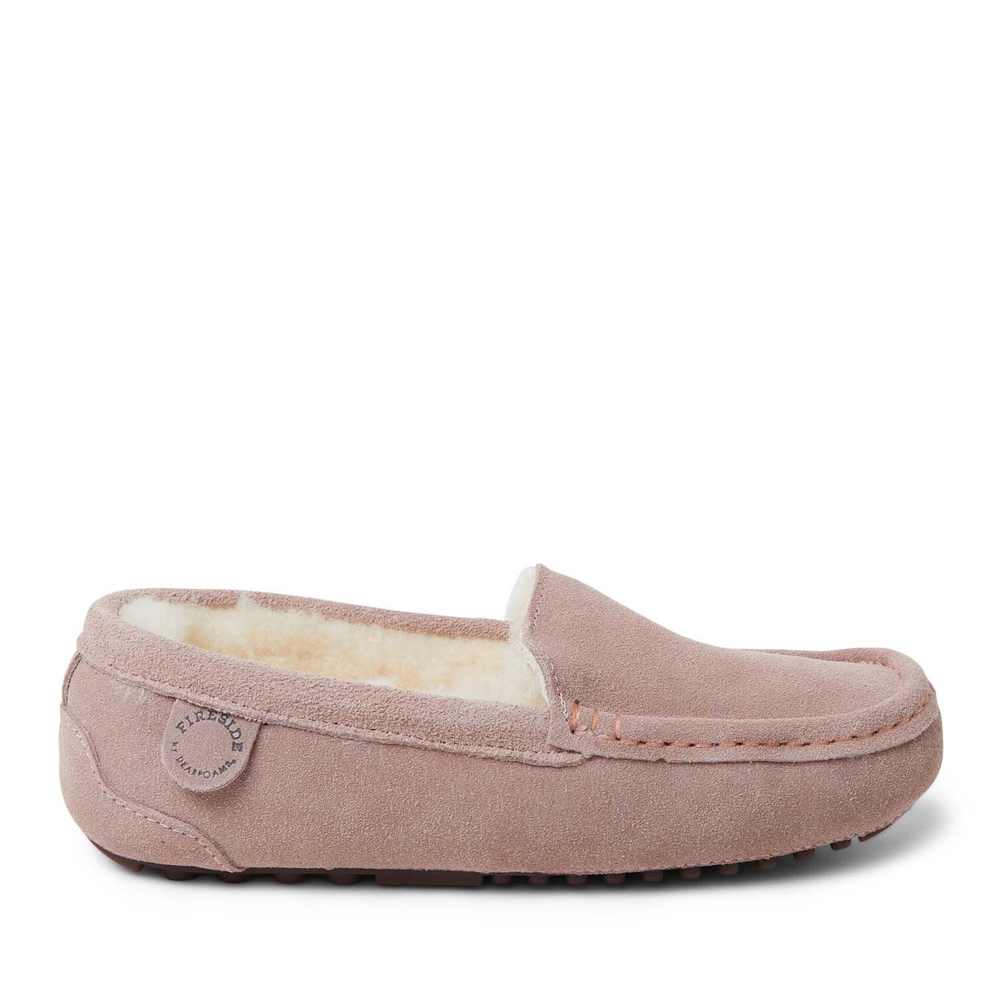 Women's Fireside by Dearfoams Mel Genuine Shearling Moccasin | Dearfoams