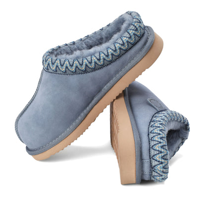 Women's Fireside by Dearfoams Greta Genuine Shearling Clog With Taping - Water Resistant | Dearfoams