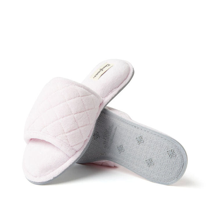 Women's Beatrice Microfiber Terry Slide with Quilted Vamp | Dearfoams