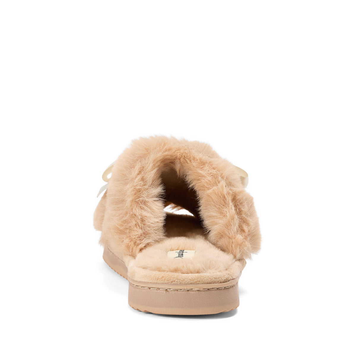 Women's Bianca Pile Slide With Bow | Dearfoams