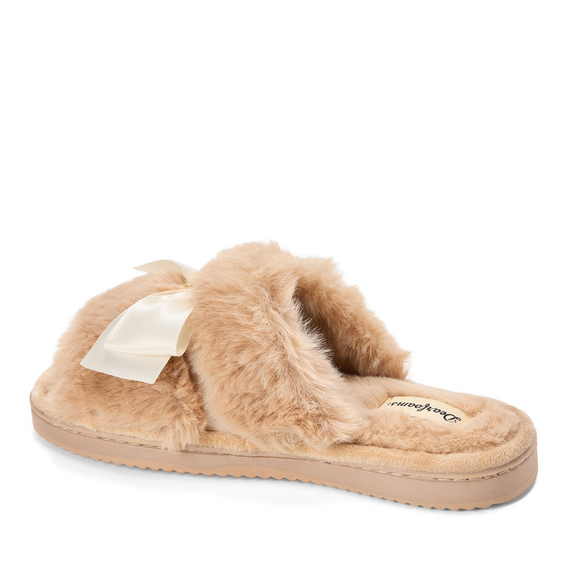 Women's Bianca Pile Slide With Bow | Dearfoams