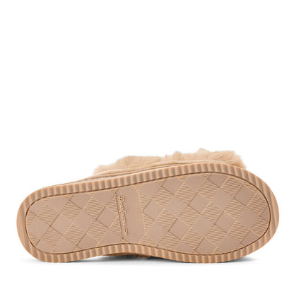 Women's Bianca Pile Slide With Bow | Dearfoams