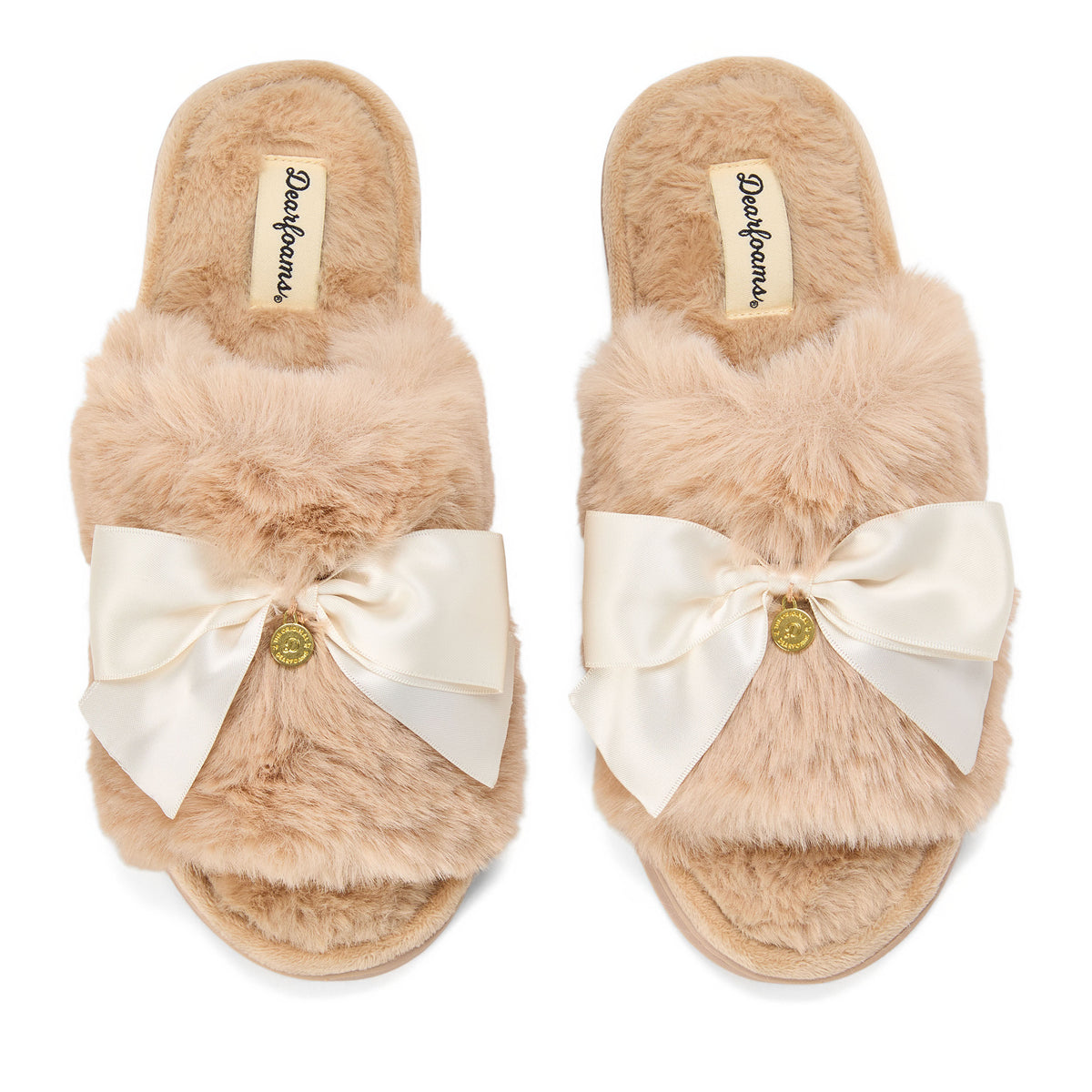 Women's Bianca Pile Slide With Bow | Dearfoams