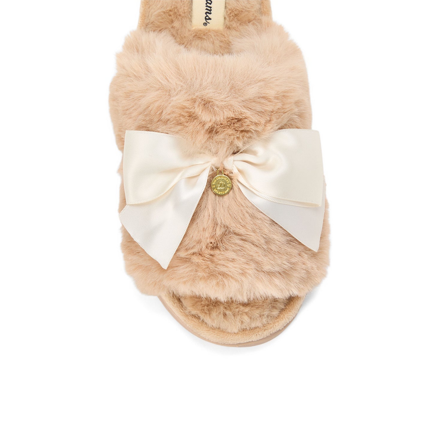Women's Bianca Pile Slide With Bow | Dearfoams