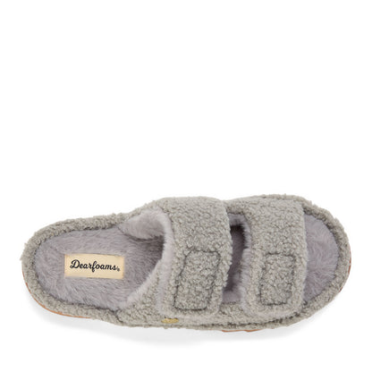 Women's Regina Teddy Double Band Slide | Dearfoams