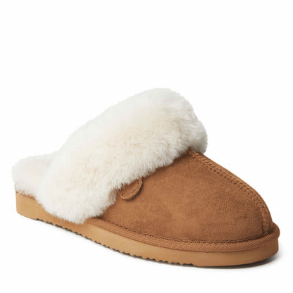 Women's Fireside by Dearfoams Sydney Genuine Shearling Scuff Slipper | Dearfoams