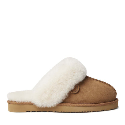 Women's Fireside by Dearfoams Sydney Genuine Shearling Scuff Slipper | Dearfoams