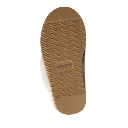 Women's Fireside by Dearfoams Sydney Genuine Shearling Scuff Slipper | Dearfoams