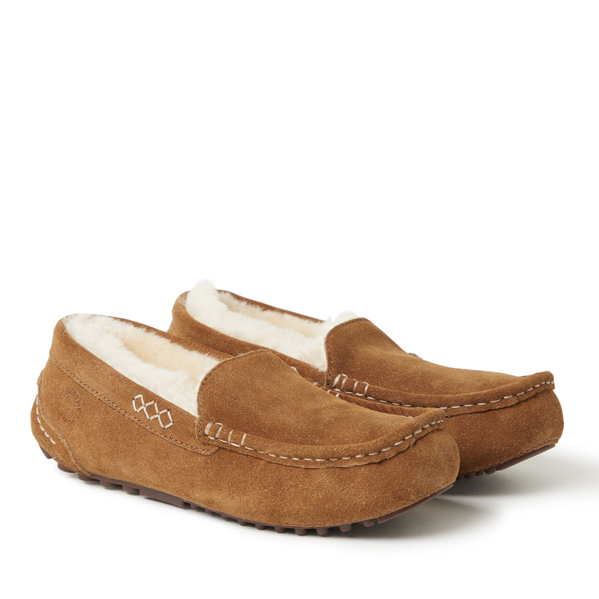 Women's Fireside by Dearfoams Mel Genuine Shearling Moccasin | Dearfoams