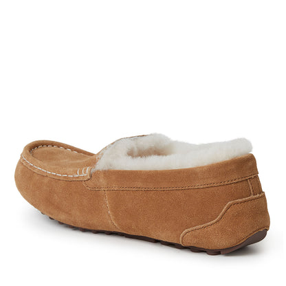 Women's Fireside by Dearfoams Mel Genuine Shearling Moccasin | Dearfoams