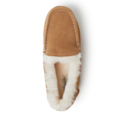 Women's Fireside by Dearfoams Mel Genuine Shearling Moccasin | Dearfoams