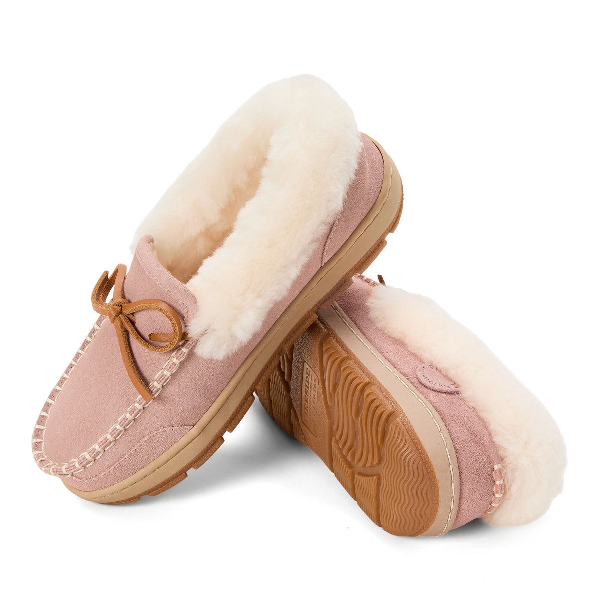 Women's Fireside Moccasins in Dusty Pink | Dearfoams
