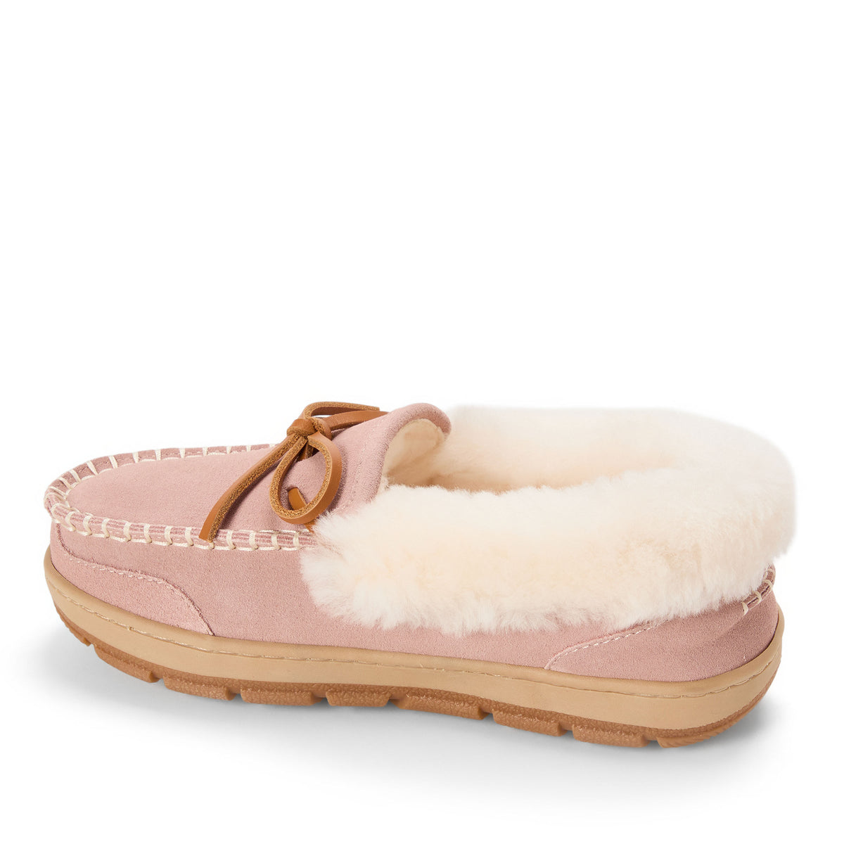 Women's Fireside Moccasins in Dusty Pink | Dearfoams