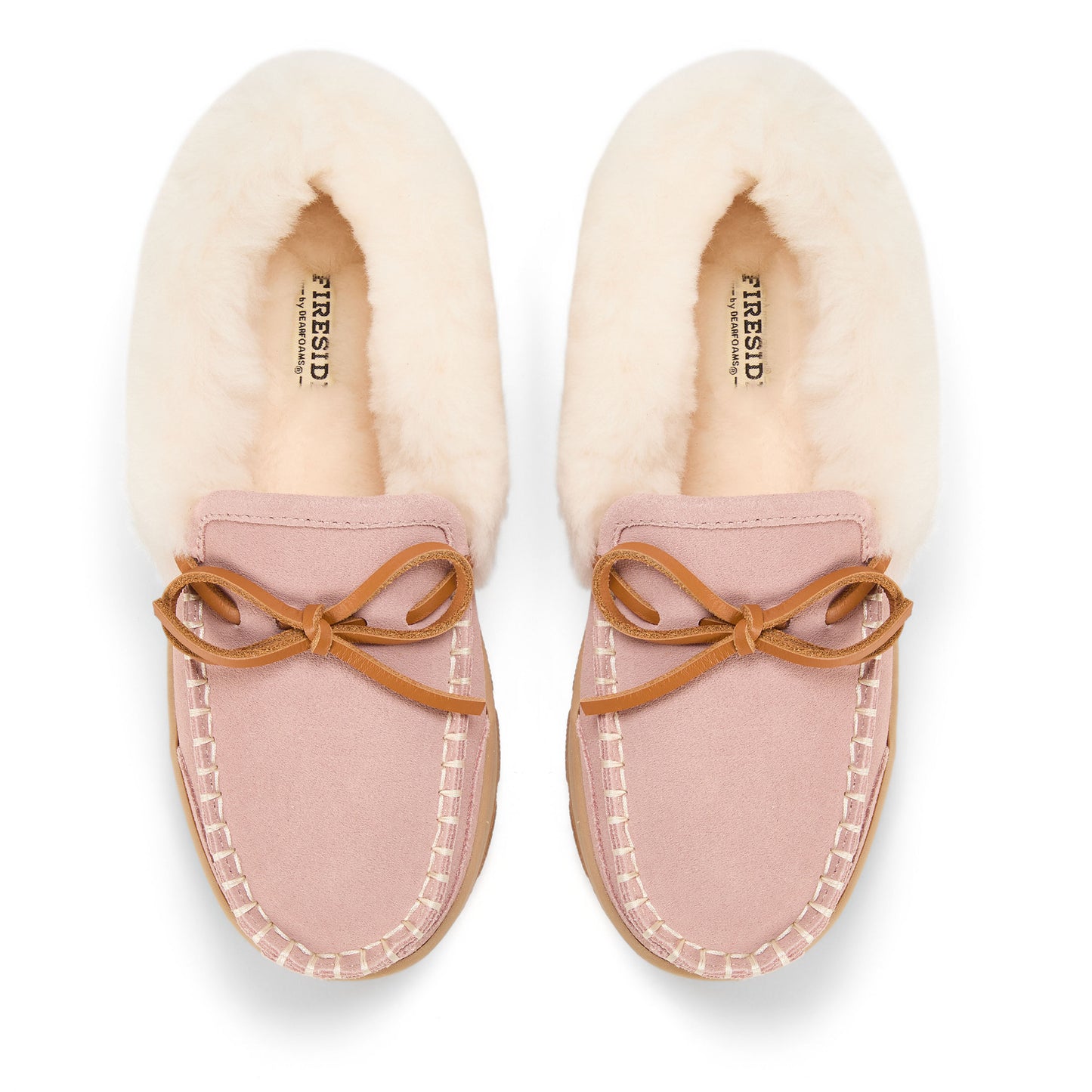 Women's Fireside Moccasins in Dusty Pink | Dearfoams
