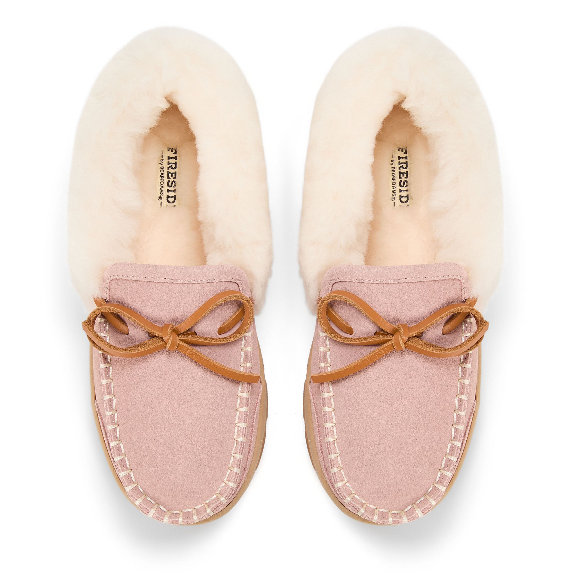 Women's Fireside Moccasins in Dusty Pink | Dearfoams