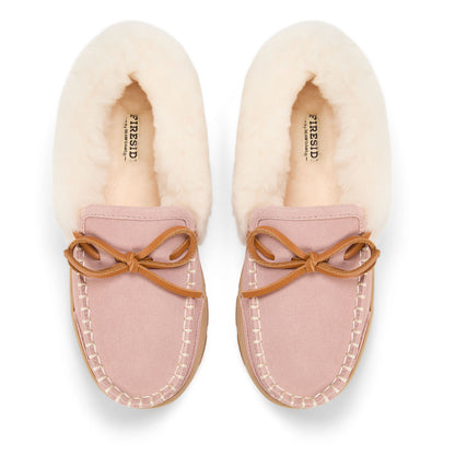 Women's Fireside Moccasins in Dusty Pink | Dearfoams
