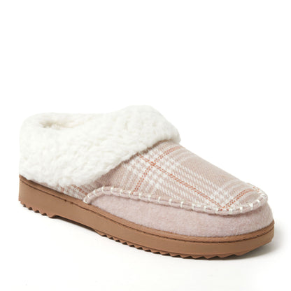 Women's Nyla Felted And Plaid Moc Toe Clog | Dearfoams