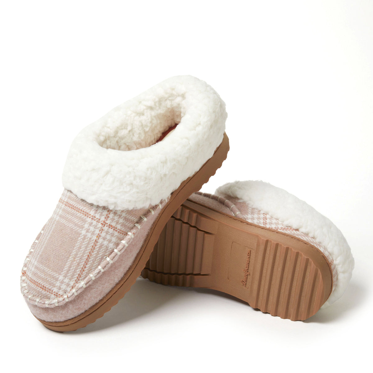 Women's Nyla Felted And Plaid Moc Toe Clog | Dearfoams