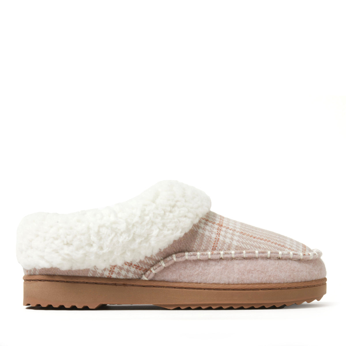 Women's Nyla Felted And Plaid Moc Toe Clog | Dearfoams