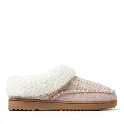 Women's Nyla Felted And Plaid Moc Toe Clog | Dearfoams