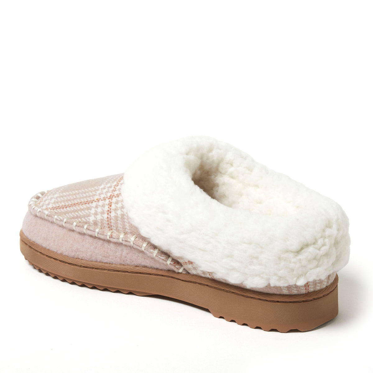 Women's Nyla Felted And Plaid Moc Toe Clog | Dearfoams
