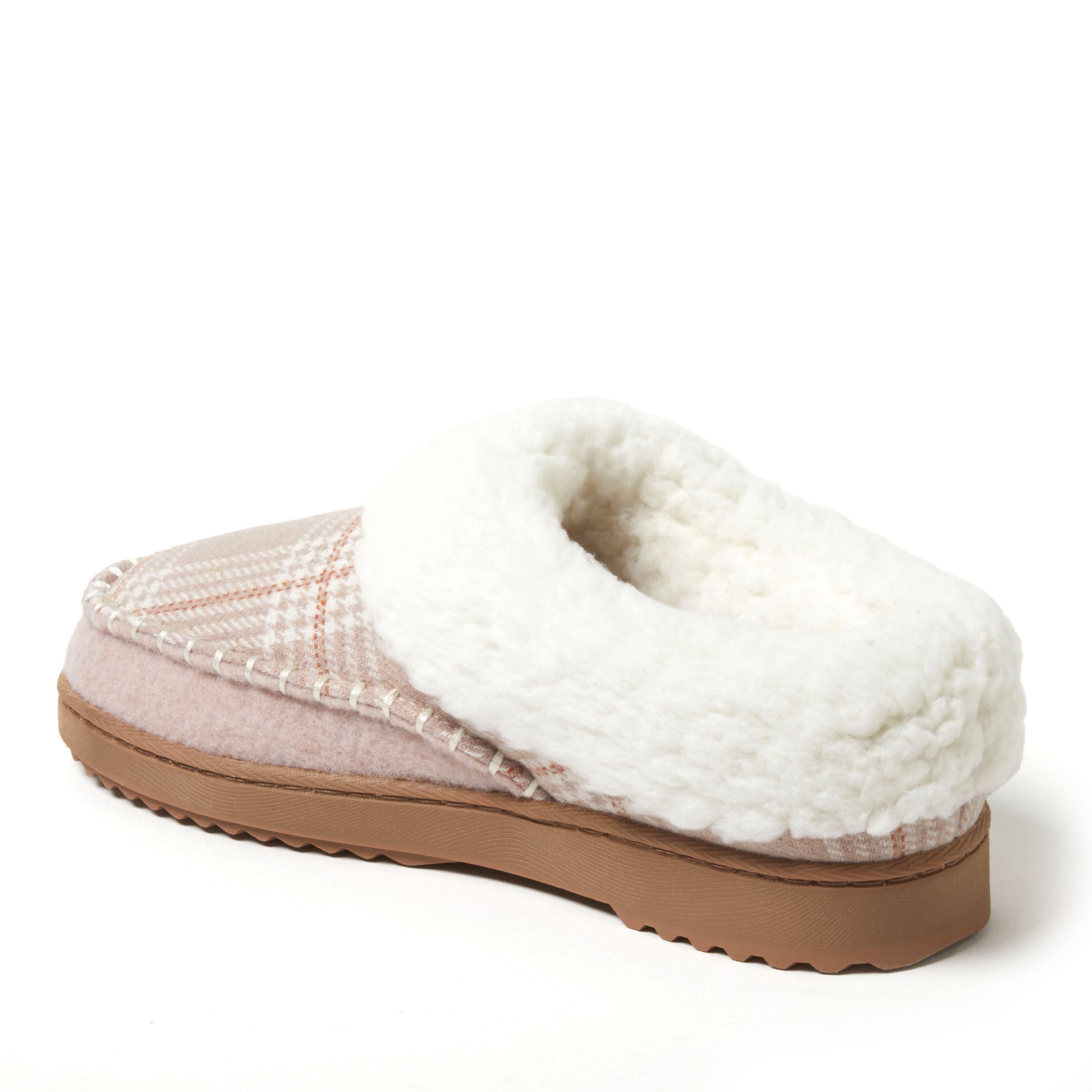 Women's Nyla Felted And Plaid Moc Toe Clog | Dearfoams