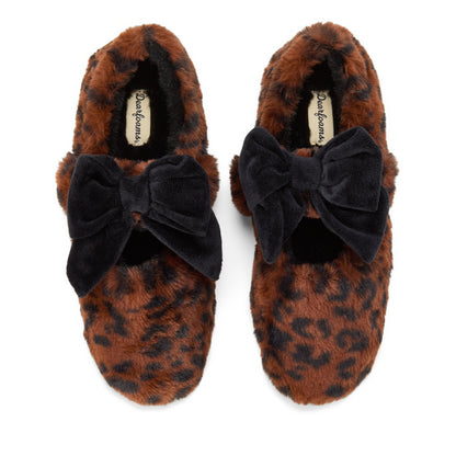 Dearfoams Women's Pennie Maryjane With Bow Slippers | Dearfoams
