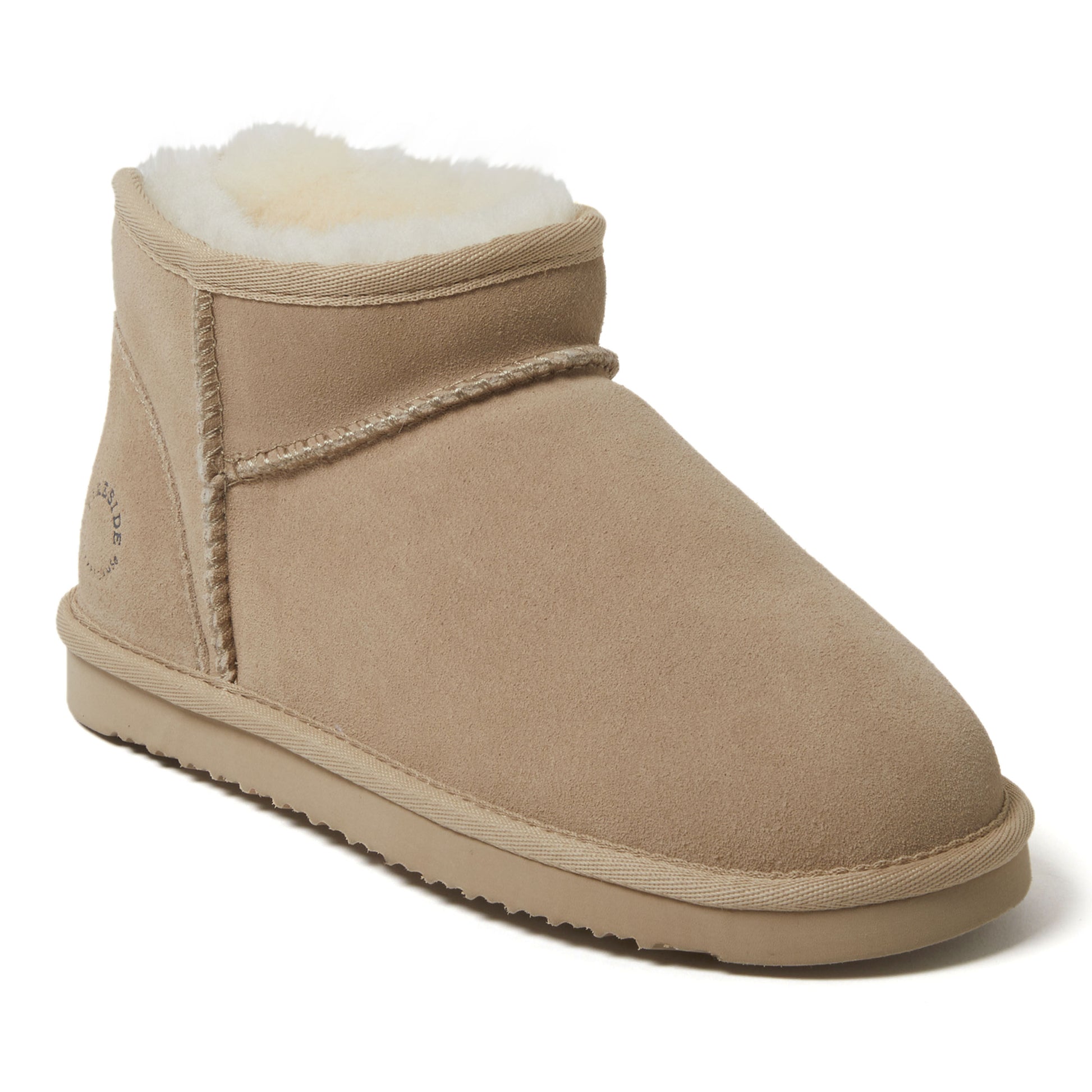 Women's Fireside by Dearfoams Riverland Genuine Shearling Micro Bootie | Dearfoams