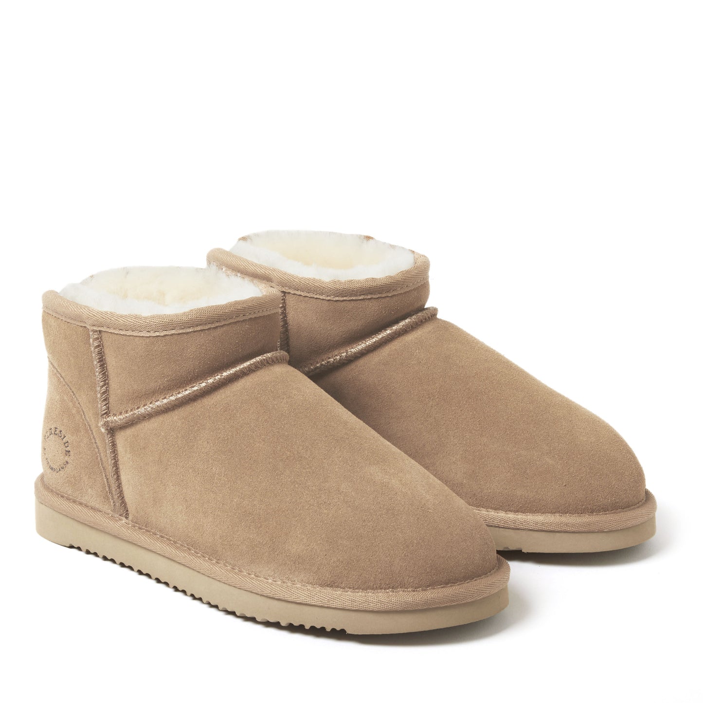 Women's Fireside by Dearfoams Riverland Genuine Shearling Micro Bootie | Dearfoams