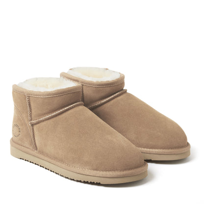 Women's Fireside by Dearfoams Riverland Genuine Shearling Micro Bootie | Dearfoams