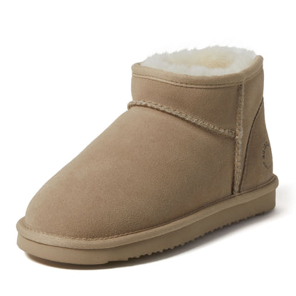 Women's Fireside by Dearfoams Riverland Genuine Shearling Micro Bootie | Dearfoams