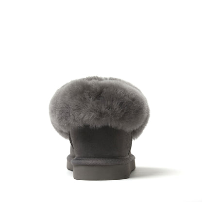 Women's Fireside by Dearfoams Perth Genuine Shearling Foldover Boot Slipper | Dearfoams