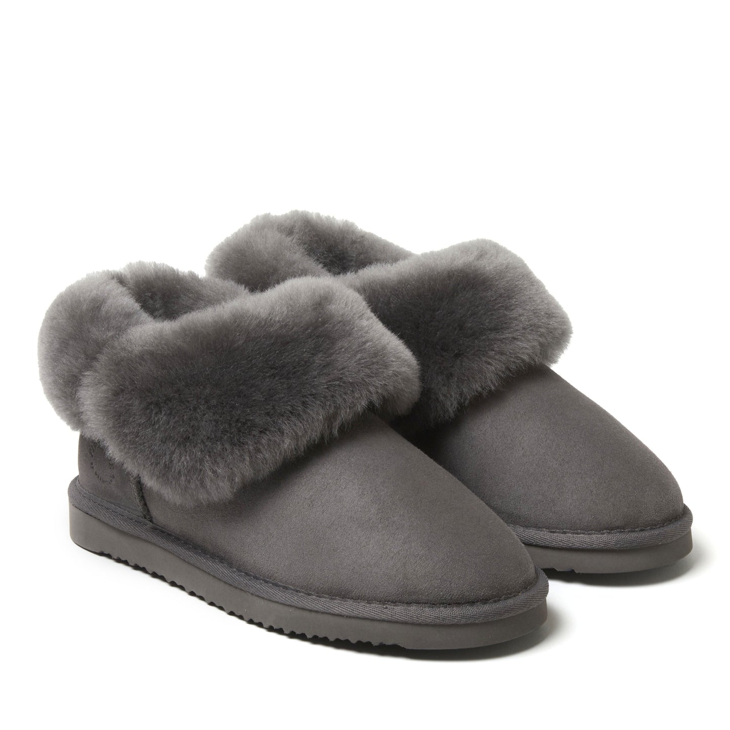 Women's Fireside by Dearfoams Perth Genuine Shearling Foldover Boot Slipper | Dearfoams