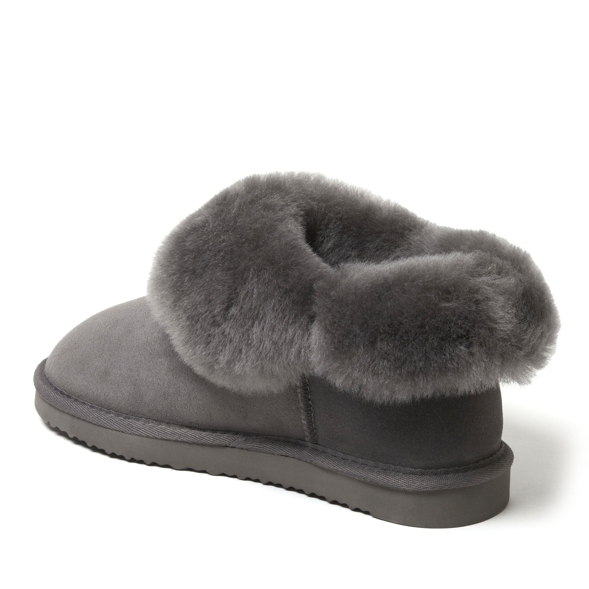 Women's Fireside by Dearfoams Perth Genuine Shearling Foldover Boot Slipper | Dearfoams
