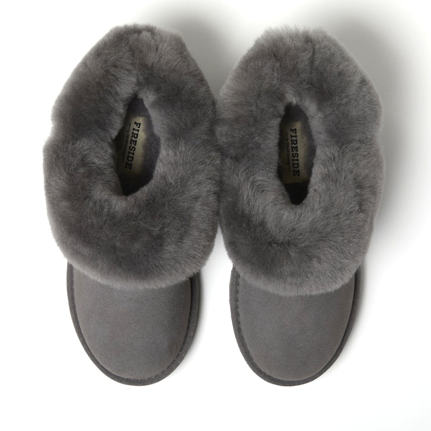 Women's Fireside by Dearfoams Perth Genuine Shearling Foldover Boot Slipper | Dearfoams