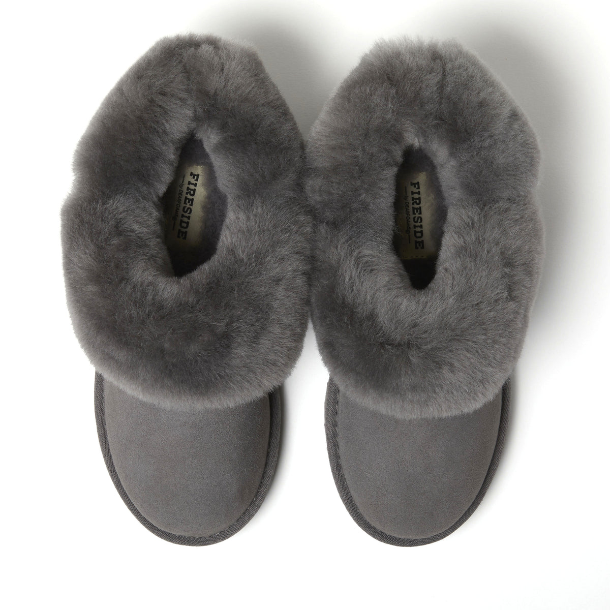 Women's Fireside by Dearfoams Perth Genuine Shearling Foldover Boot Slipper | Dearfoams