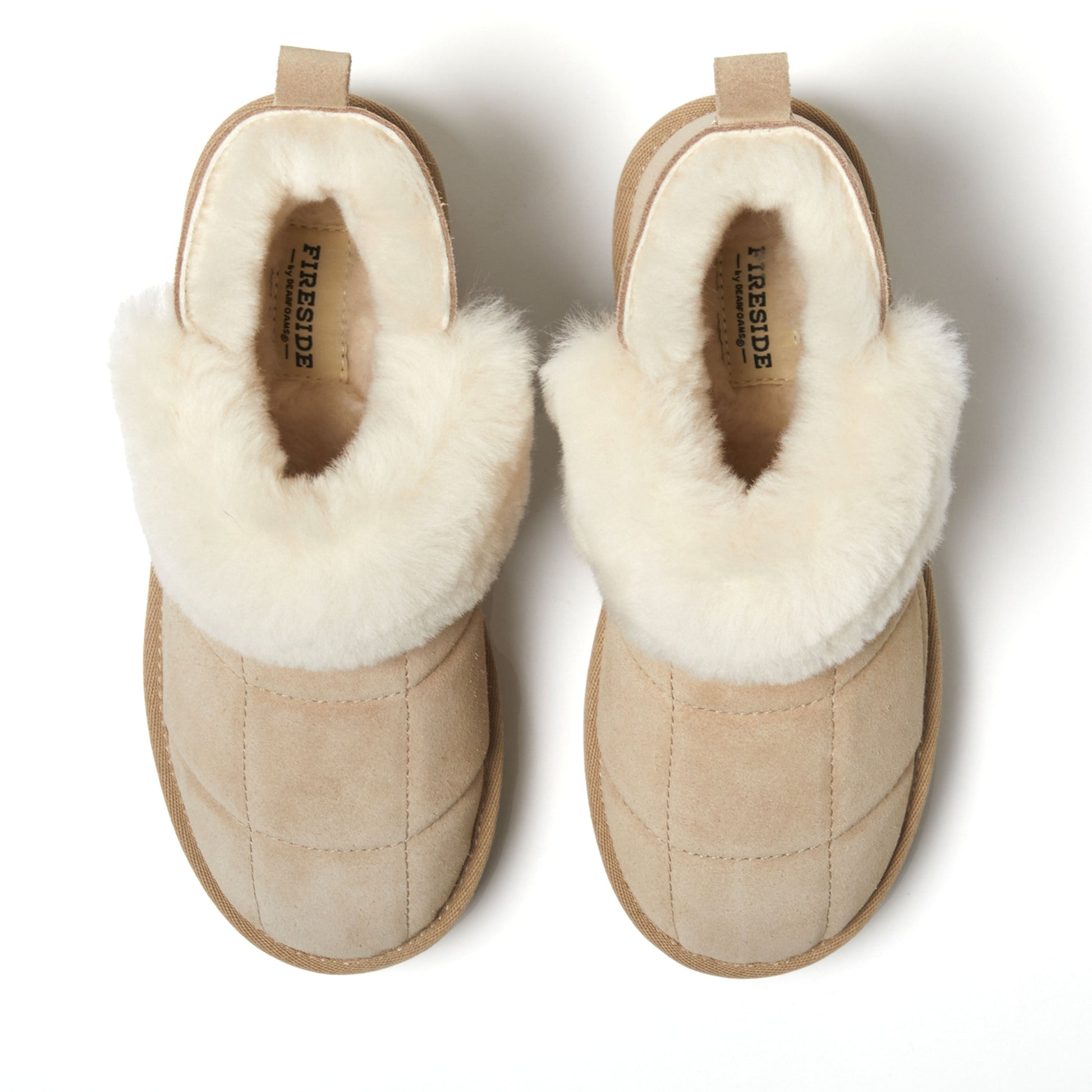 Women's Bayswater Genuine Shearling Quilted Platform Bootie | Dearfoams