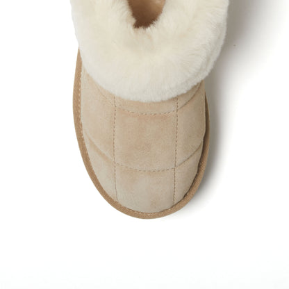 Women's Bayswater Genuine Shearling Quilted Platform Bootie | Dearfoams