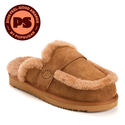 Women's Fireside by Dearfoams Richmond Genuine Shearling Scuff | Dearfoams