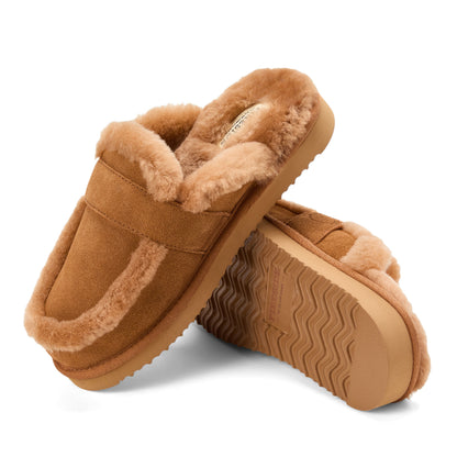 Women's Fireside by Dearfoams Richmond Genuine Shearling Scuff | Dearfoams