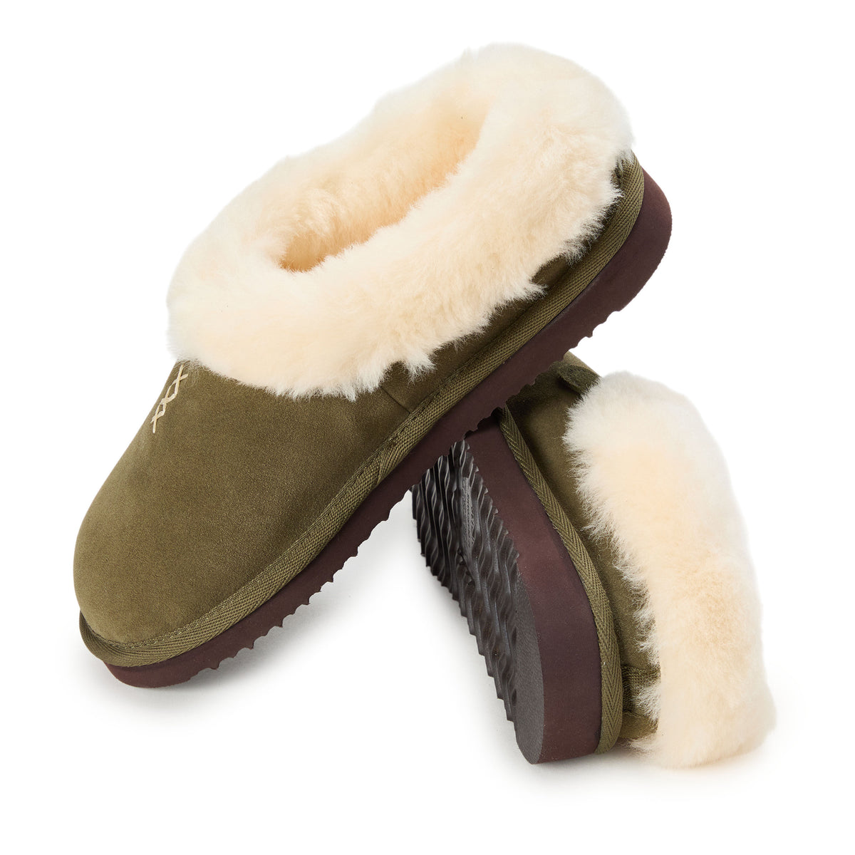 Women's Fireside by Dearfoams Adelaide Genuine Shearling Clog Slipper - Water Resistant | Dearfoams